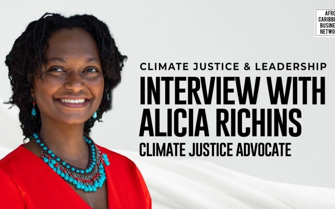 Alicia Richins speaking on climate justice in Canada during an ACBN interview.