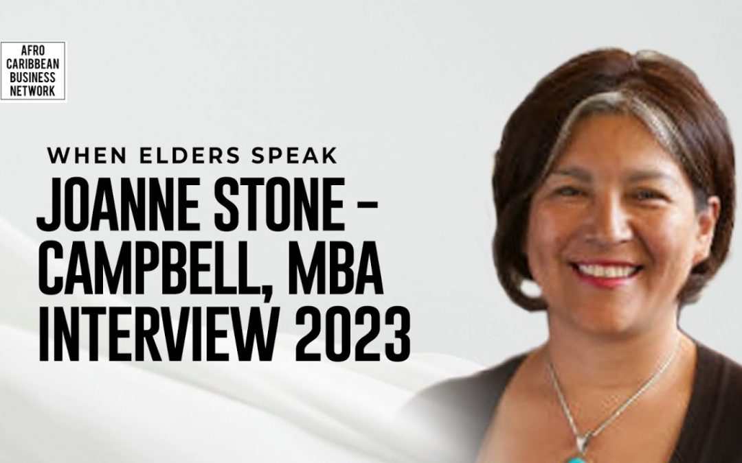 “Joanne Stone-Campbell speaking on Indigenous wealth during an ACBN interview.”