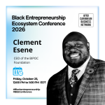 Clement Esene, Founder and Executive Director of the BIPOC Foundation, speaking about financial inclusion