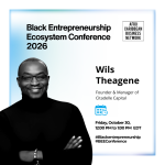 Wils Théagène, Founder of Citadelle Capital, speaking about venture capital for Black entrepreneurs in Canada