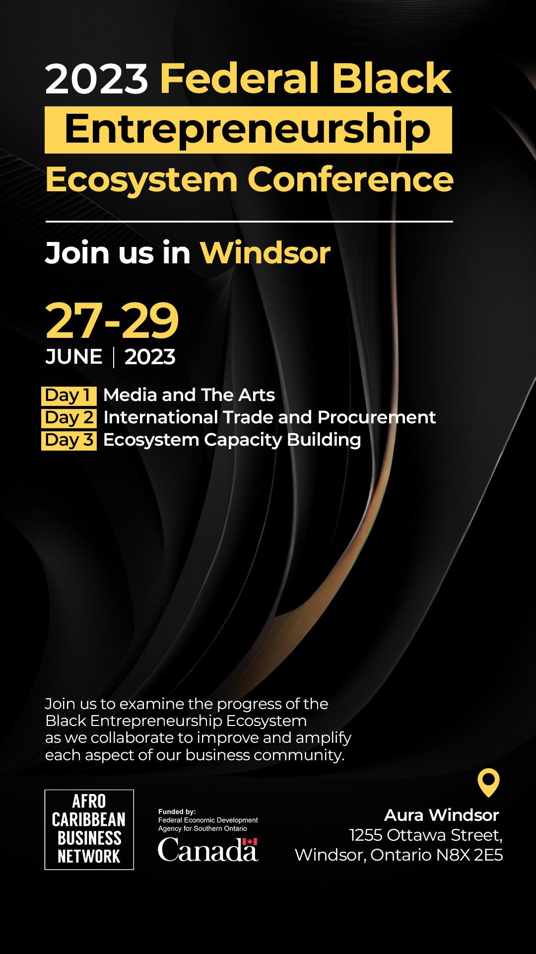 Federal Black Entrepreneurship Ecosystem Conference 2023
