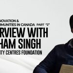 Graham Singh speaking on social purpose real estate in Canada during an ACBN interview.