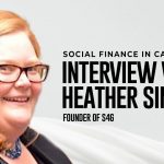 Heather Simpson speaking on social finance in Canada during an ACBN interview.