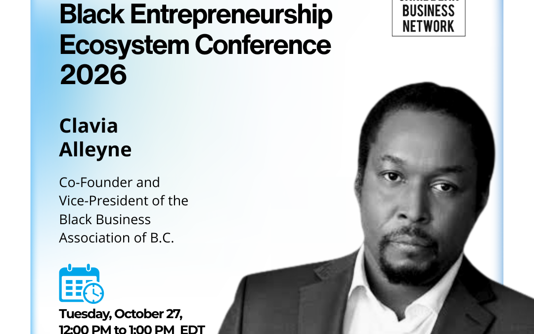 Clavia Alleyne, Co-Founder and Vice-President of the Black Business Association of BC, speaking about Black entrepreneurs in British Columbia