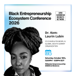 Dr. Kem-Laurin Lubin, Co-Founder of Human Tech Futures, speaking about ethical AI for entrepreneurs at ACBN's BEEConference 2026
