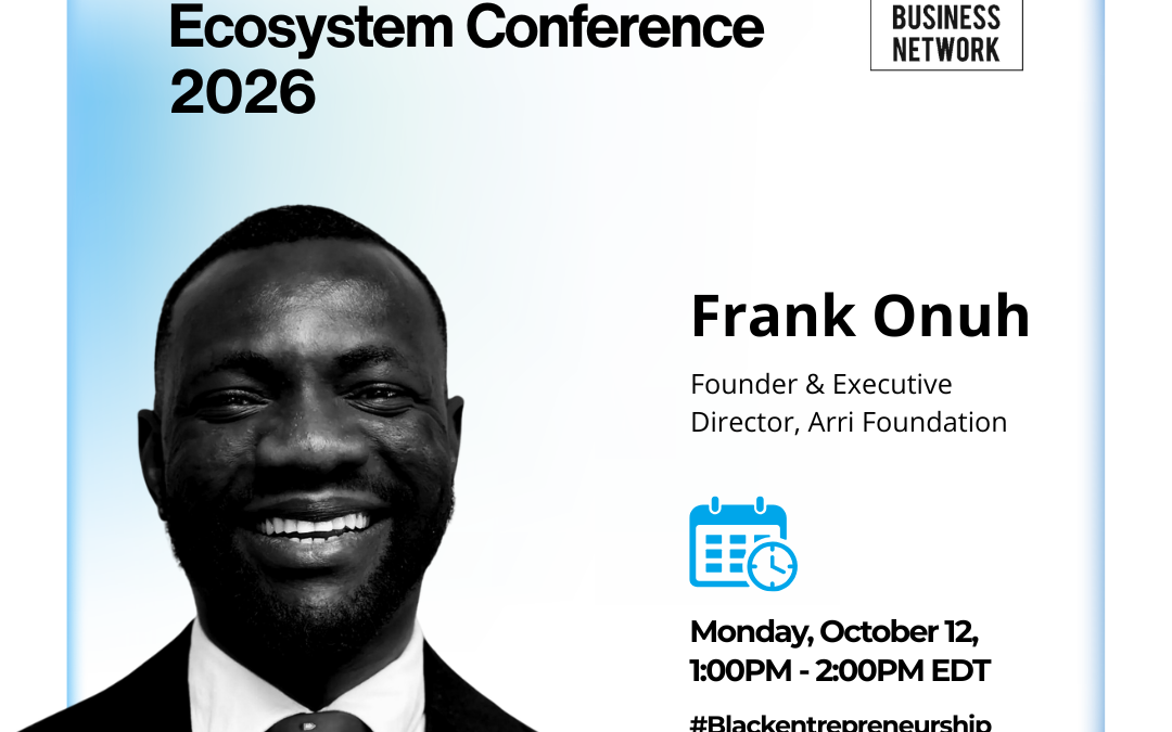 Frank Onuh, Founder and Executive Director of the AIRI Foundation, speaking about purpose-driven leadership at ACBN's BEEConference 2026