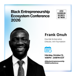 Frank Onuh, Founder and Executive Director of the AIRI Foundation, speaking about purpose-driven leadership at ACBN's BEEConference 2026