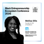 Melisa Ellis, Founder and CEO of Nobellum, speaking about Black tech founders in Canada at ACBN's BEEConference 2026