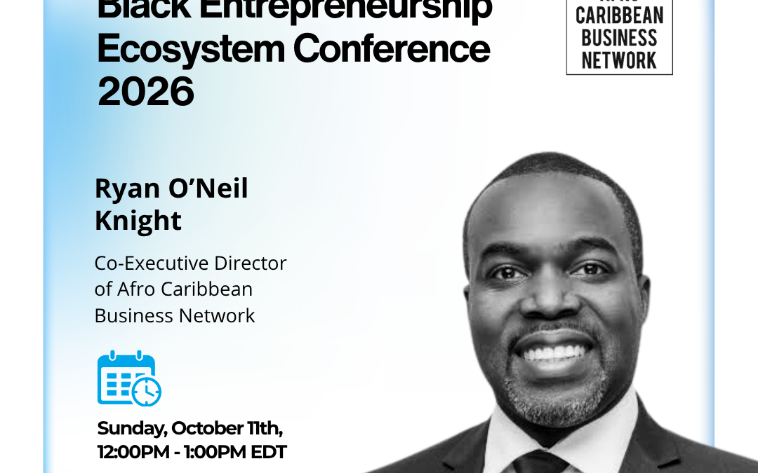 Ryan O'Neil Knight, Co-Founder and Executive Director of the Afro-Caribbean Business Network, speaking at BEEConference 2026