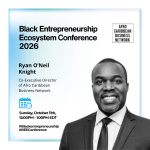 Ryan O'Neil Knight, Co-Founder and Executive Director of the Afro-Caribbean Business Network, speaking at BEEConference 2026