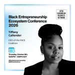 Tiffany Callender, Co-Founder and CEO of FACE, speaking about Black business loans in Canada at ACBN's BEEConference 2026
