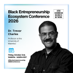 Dr. Trevor Charles, University of Waterloo professor and founder of the Lanterna Black Innovation Hub, speaking about Black innovation in Canada
